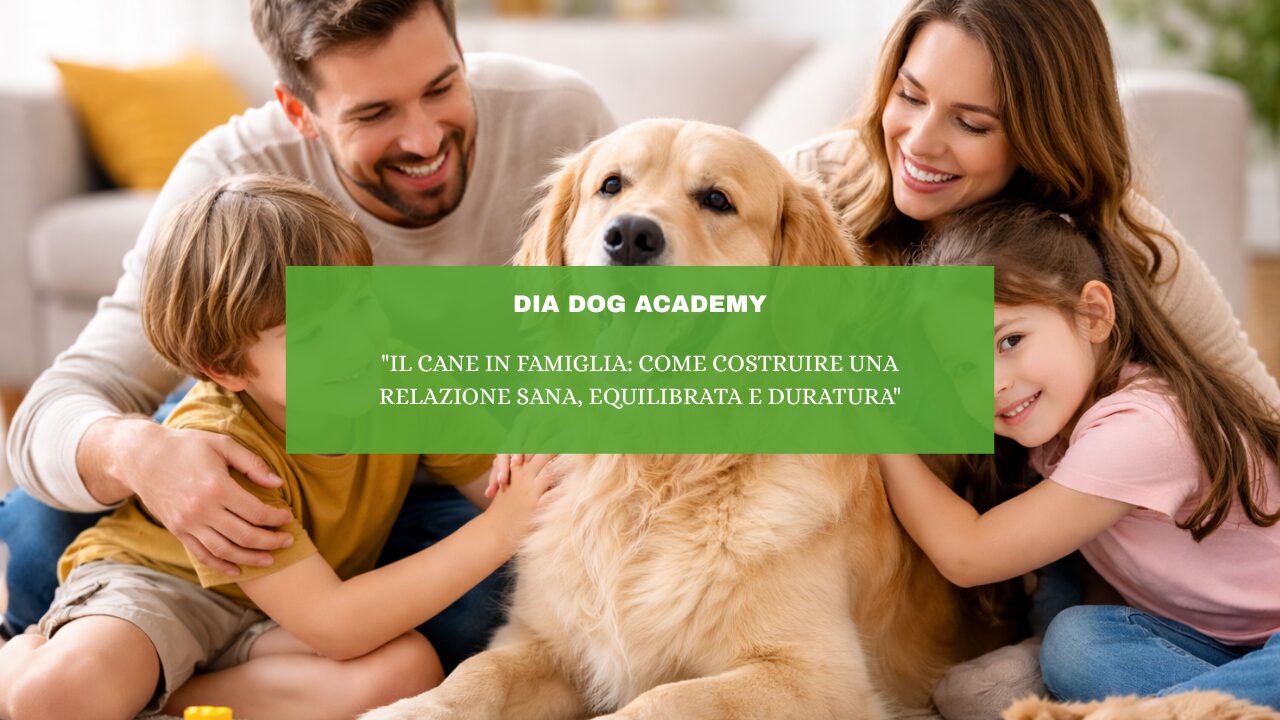 “Il cane in famiglia: come costruire una relazione sana, equilibrata e duratura”