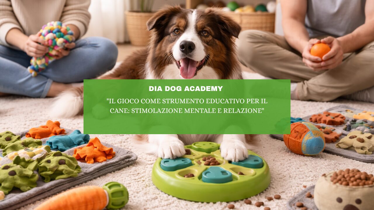 “Il gioco come strumento educativo per il cane: stimolazione mentale e relazione”